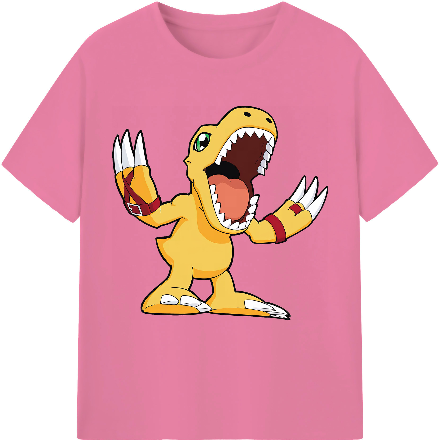 （画像用） Digimon デジタルモンスター/デジモン 綿100％半袖Tシャツ（フロントプリント）